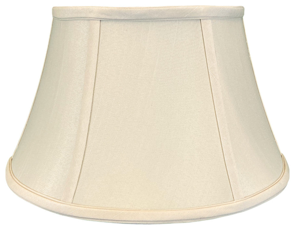 Royal Designs Shallow Drum Bell Bouillotte Lamp Shade, Beige, 11x17x10, Single