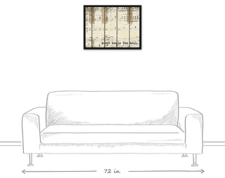 Piano Keys Music  18x24 Black Floating Framed Canvas