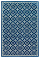 Oriental Weavers Riviera Blue/Ivory Geometric Indoor/Outdoor Rug 6'7"X9'6"