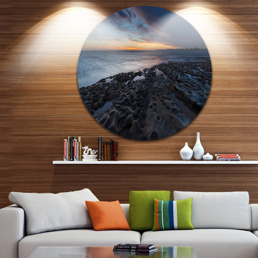 La Perouse Beach Sydney, Seashore Round Wall Art, 11"