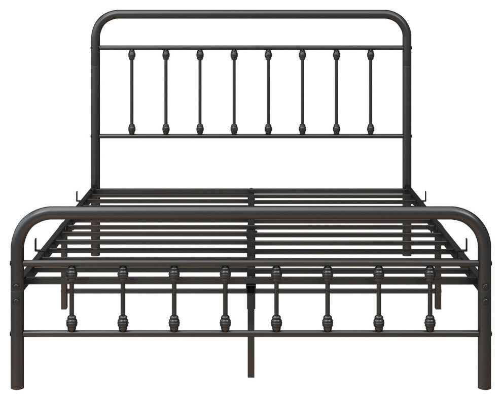 Gewnee FULL Metal Platform Bed Frame with Headboard