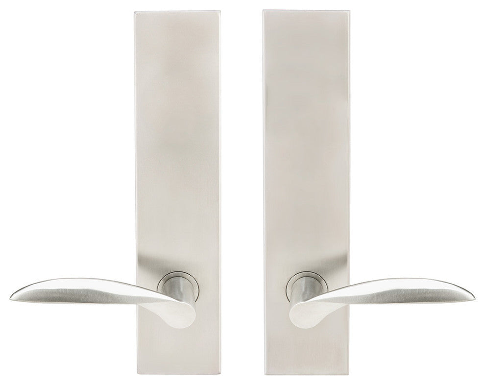 Stratus Lever, Tubular Privacy, Satin Stainless Steel, 2-3/4" Backset