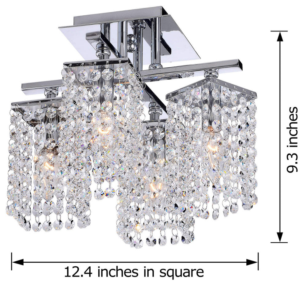Madilynn 4-light Crystal Ceiling Chandelier