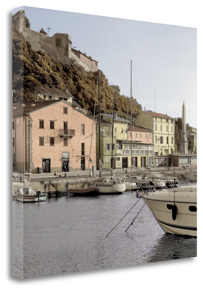"Tuscany Harbor - 1" By Alan Blaustein, Giclee Print on Gallery Wrap Canvas