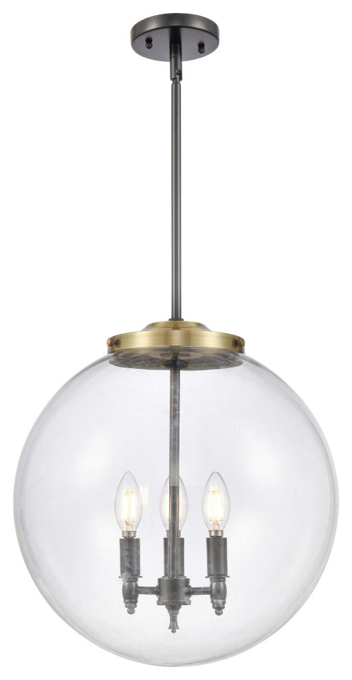 INNOVATIONS 221-3S-BAB-G202-16-LED 3-Light Pendant Black Antique Brass