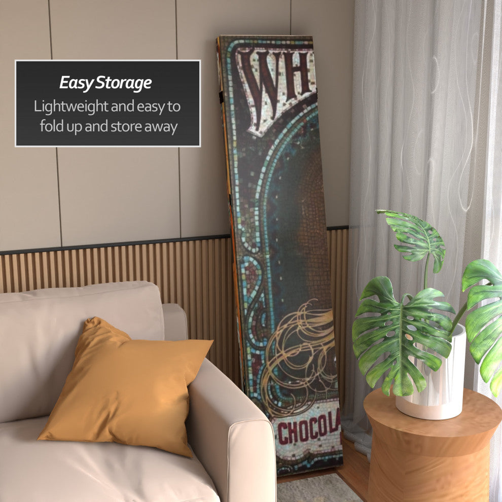 6' Tall Double Sided Confections Canvas Room Divider