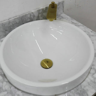 61" Double Sink Vanity, Dark Gray Finish With White Carrara Marble