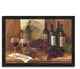 "Vintage Wine" By Albena Hristova, Framed Painting Print, Ready To Hang
