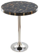 Sofa Side Table, Round, Aluminum, Metal, Silver, Lounge Cafe Lobby Hospitality