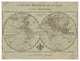 "Map of the World Sepia" Digital Paper Print by Sue Schlabach, 34"x26"