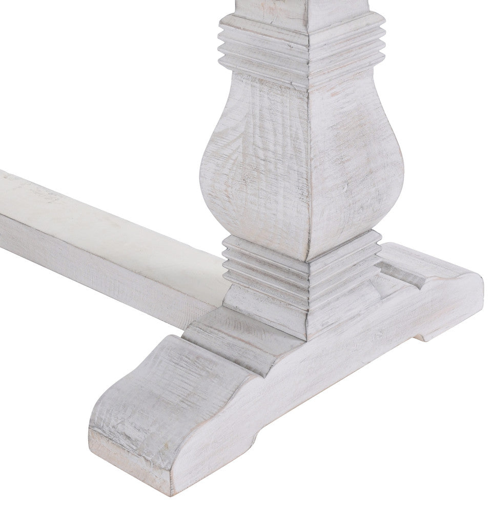 Quincy Reclaimed Pine Bench by Kosas Home, Nordic Ivory, 18hx66wx16d