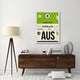 "AUS Austin Luggage Tag 1" Fine Art Print