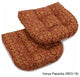 19" U-Shaped Outdoor Tufted Dining Chair Cushion, Set of 2, Vanya Papprika