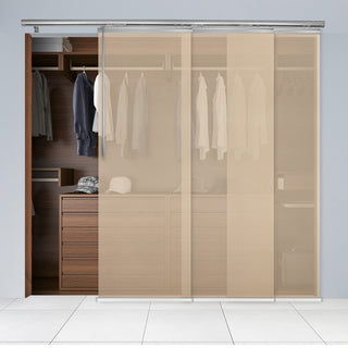 Maxene 3-Panel Track Extendable Vertical Blinds 36-66"W