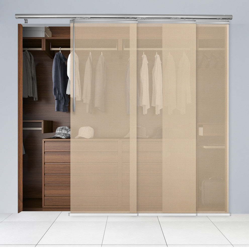 Maxene 3-Panel Track Extendable Vertical Blinds 36-66"W