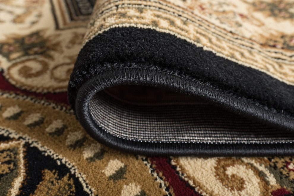 Jayden Traditional Oriental Area Rug, Black, 2'x3'