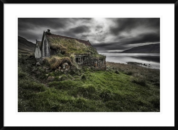 "Turf And Stones" Framed Digital Print by Bragi Ingibergsson, 38"x28"