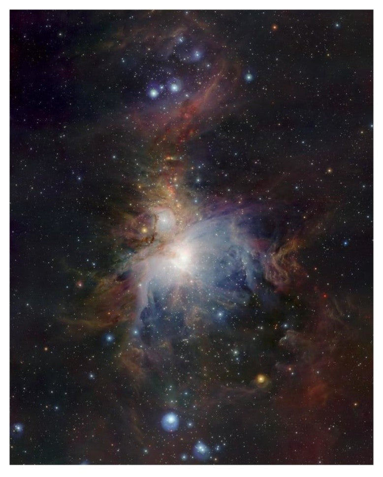 "VISTA's infrared view of the Orion Nebula" Paper Art, 22"x26"