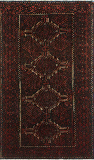 Semi Antique Debbie Rust/Charcoal Rug, 3'11x6'10