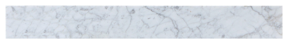 32" Backsplash, Carrara White