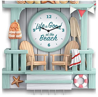 Life is Good at The Beach Sculptural Cuckoo Clock