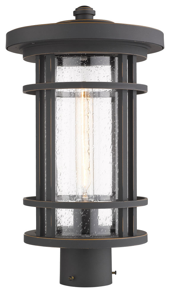 Z-Lite 1 Light Outdoor Post Mount Fixture, Oil Rubbed Bronze, 570PHB-ORB