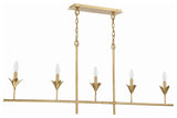 Broche 5-Light Antique Gold Chandelier