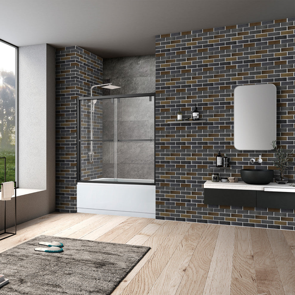 Lorca 11.18x9.84, Gray Subway Lava Stone Mosaic Floor/Wall Tile, Sample