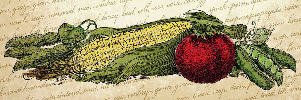 "Fruit and Veg C" Painting Print on Canvas