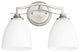 Quorum Lighting 5027-2-65 Jardin Transitional Vanity Light, Satin Nickel