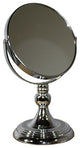Vintage Pedestal Chrome 7X Magnification Vanity Mirror