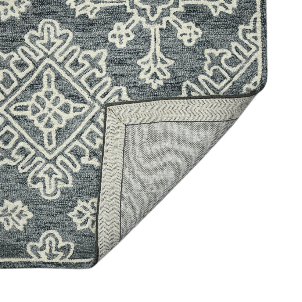 Boscage Penswick Area Rug, Dark Gray, 8' x 11', Geometric