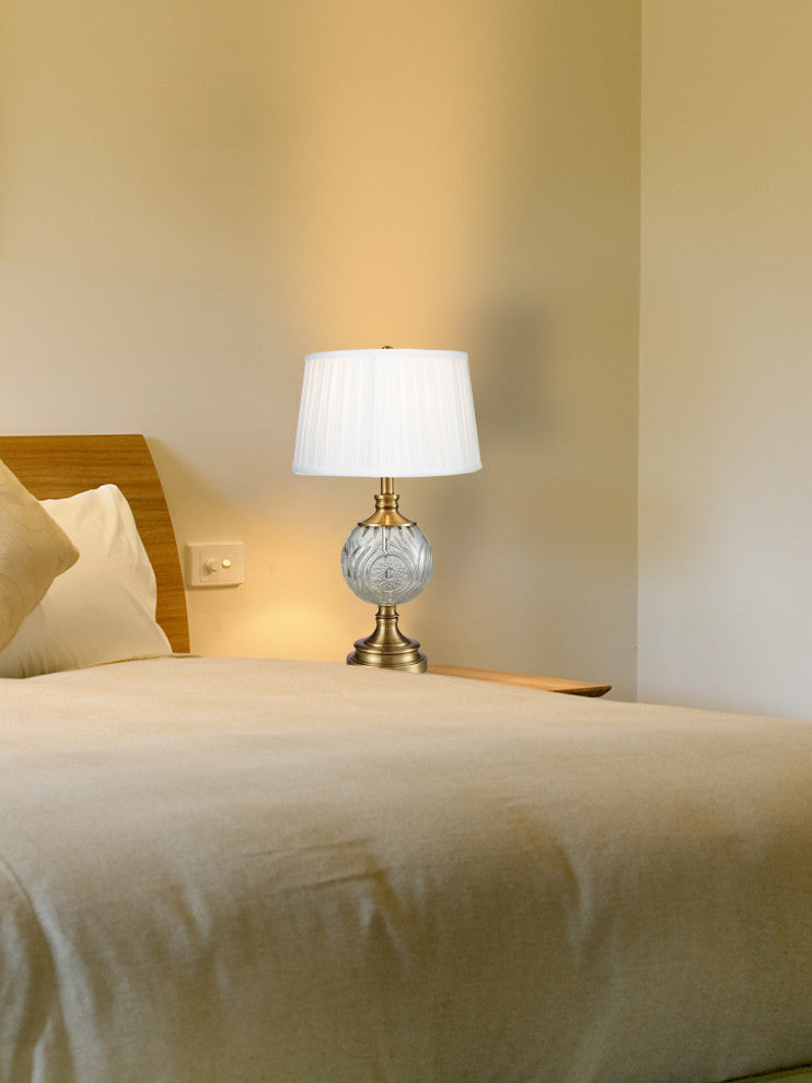 Mitre Crystal Table Lamp