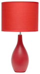 Creekwood Home Essentix 18" Dewdrop Desk Lamp/Matching Shade, Red - CWT-2000-RE