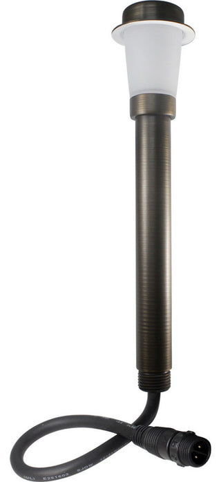 6 Piece Mini Bollard Outdoor LED Area Light Kit, Frosted Diffuser, Bronze