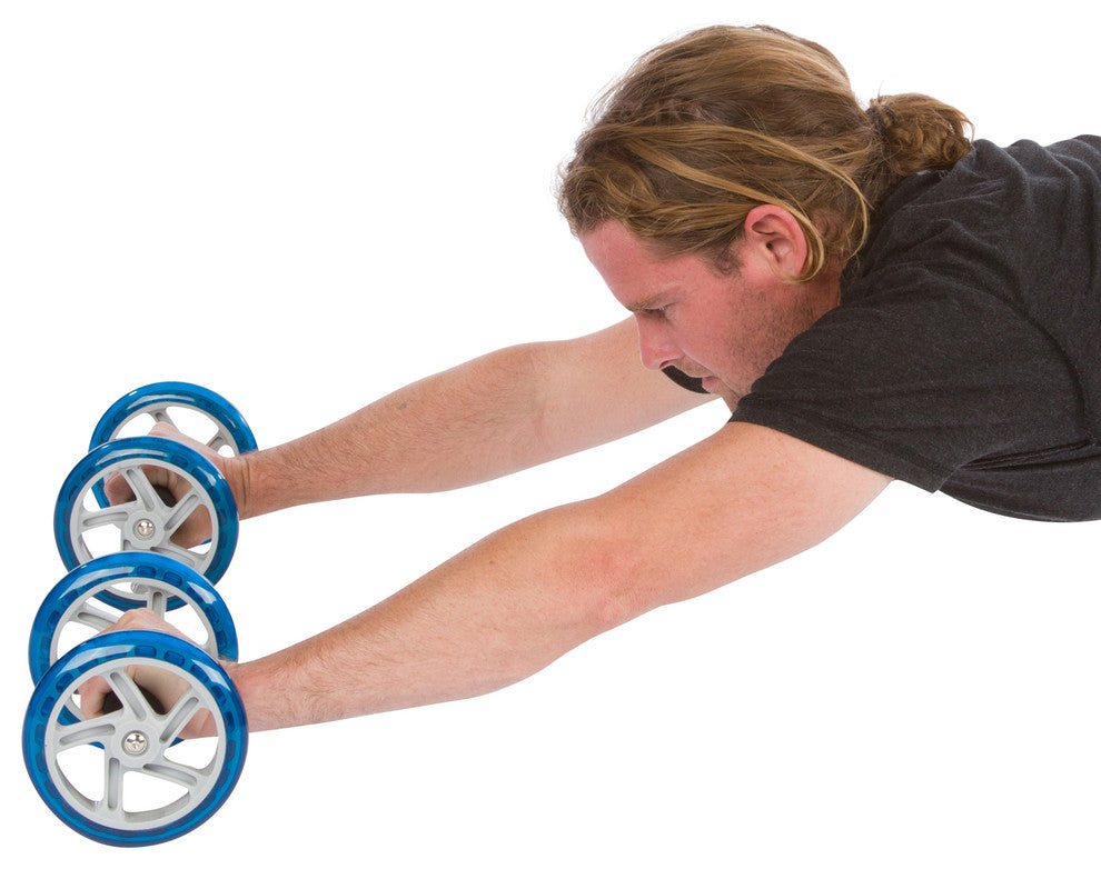 Core Abdominal Exercise Roller Wheels, Set of 2, 6" Diameter