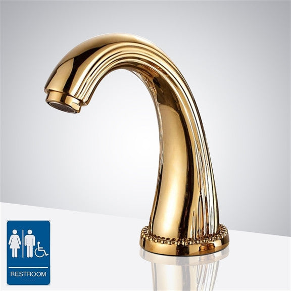 Fontana Commercial Gold Automatic Hands Free Sensor Faucet