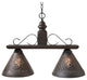Wellington Medium Island Light, Espresso With Salem Brick