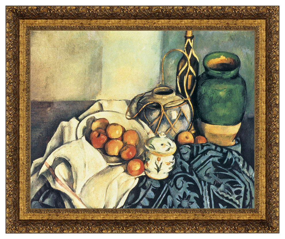 "Still Life With Apples" Stretched Canvas Replica, 27"x22.5"