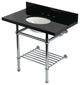 KVPK36KBB1 36" Console Sink with Brass Legs (8-Inch, 3 Hole)