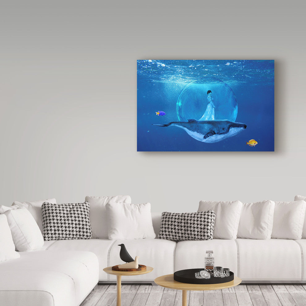 "Ocean World 3" by Ata Alishahi, Canvas Art, 22"x32"