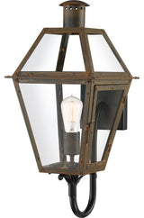 Rue De Royal 1-Light Outdoor Lantern, Industrial Bronze