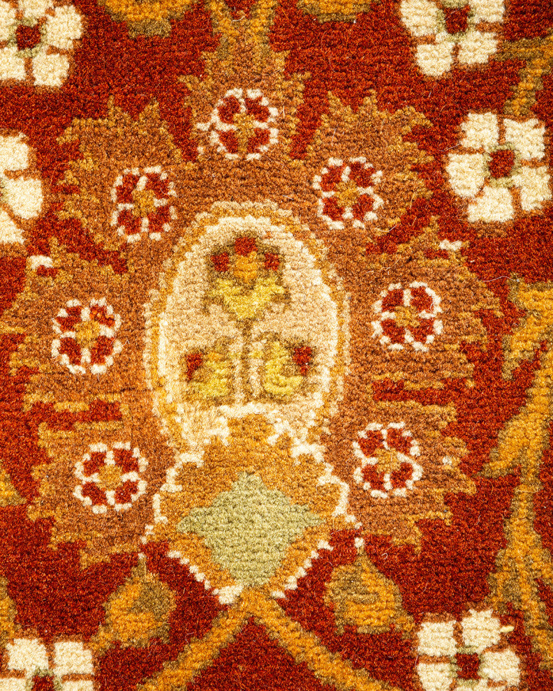 Mogul, One-of-a-Kind Hand-Knotted Area Rug Orange, 5' 2" x 8' 10"