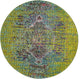 Unique Loom Green Warhol Vita 4'' 0 x 4'' 0 Round Rug