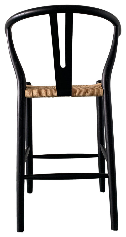Ventana Counter Stool Black And Natural