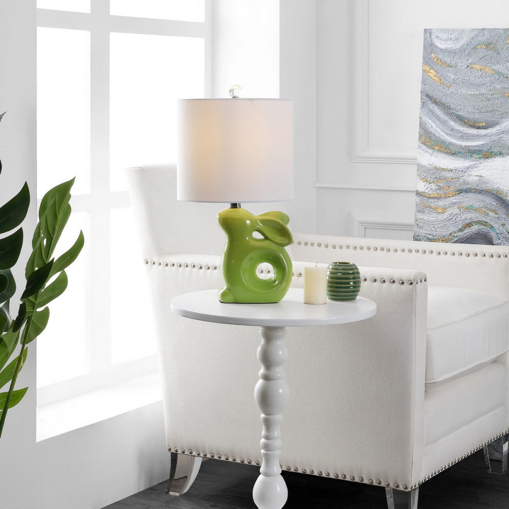 Safavieh Ruby Rabbit Lamp Green