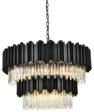 Home Living 32" Chandelier, Black