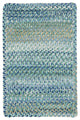 Capel Ocracoke Light Blue 0425_425 Braided Rugs - 27" X 9' Runner Cross Sewn Rec