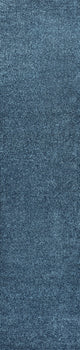 Haze Solid Low-Pile Turquoise 2 ft. x 14 ft. Runner Rug