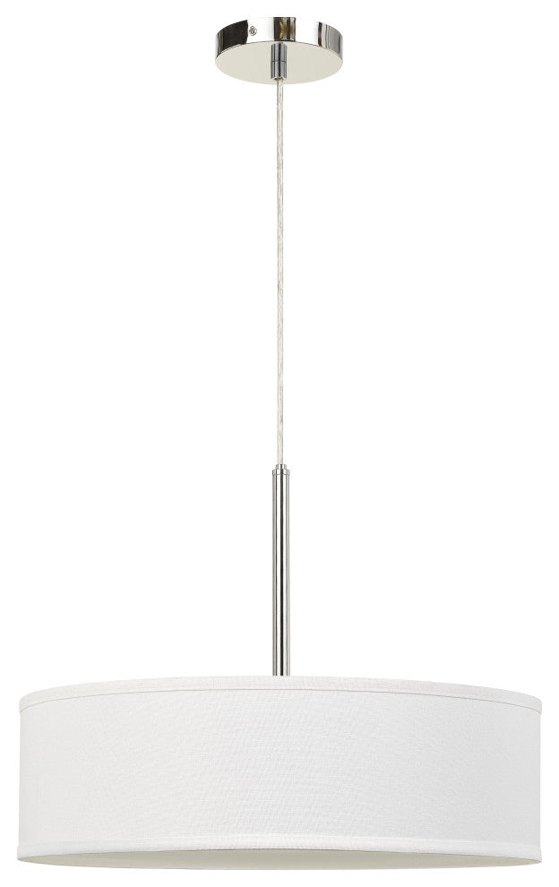 Metal/Fabric LED Pendant, Fx-3731-Ow